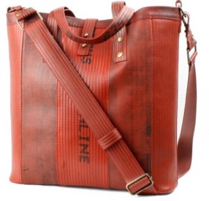 The Tooley Tote, a handbag made from reclaimed British fire-hose