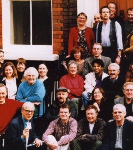 The first ever cohort of SSE students in Bethnal Green with Michael Young