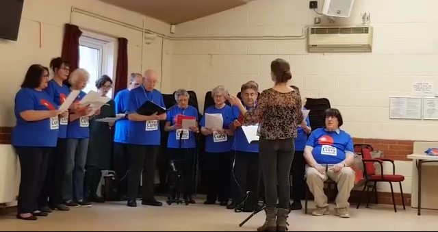 Singing for Lung Health Colchester group in practice