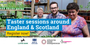 Taster sessions for the Lloyds Bank and Bank of Scotland Social Entrepreneurs Programme