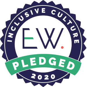 Logo for the EW inclusive cultures pledge