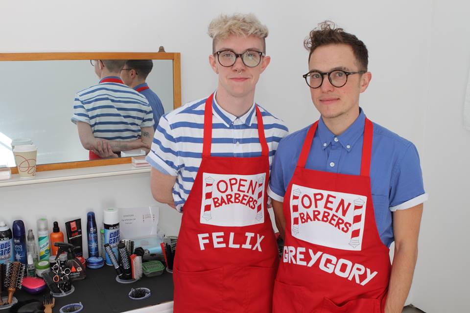 Felix (left) and Greygory (right) of Open Barbers